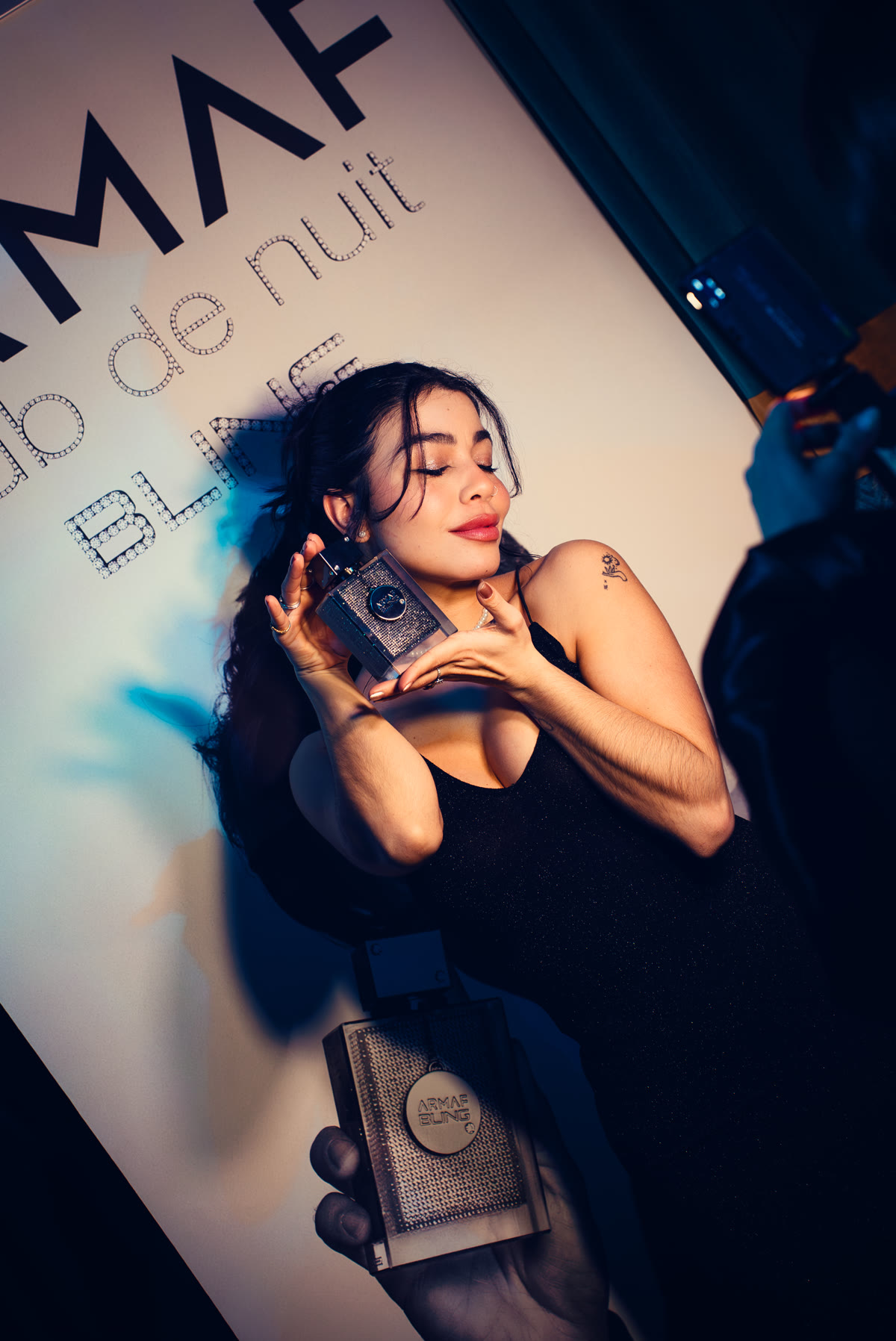 Product in hand, shot for social